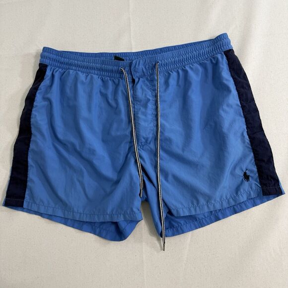 Polo Ralph Lauren Mens 3.5” Swim Trunks Drawstring Bottoms Blue Size Large - Picture 1 of 11